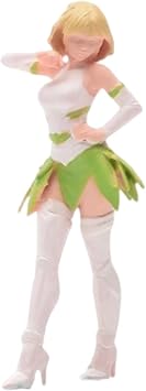 predolo 1/64 Miniature Girl Figure Painted Resin Beautiful Girl for Micro Landscapes