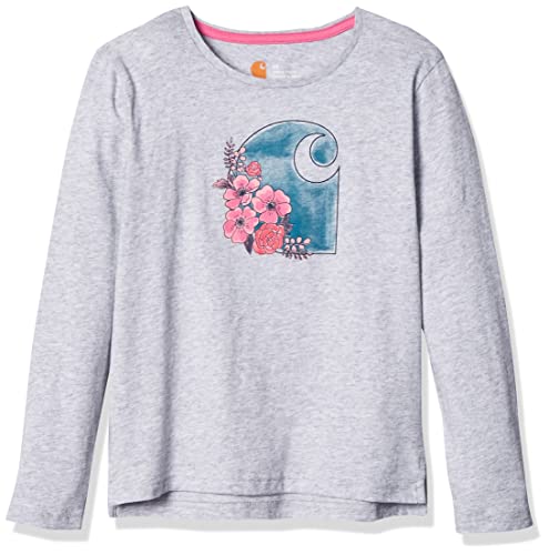 Image of Carhartt Girls' Knit Long Sleeve Henley-Neck T-Shirt