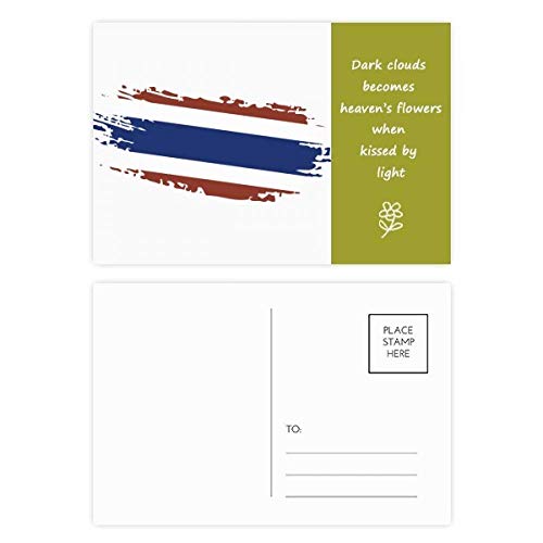 Drapeau de la Thaïlande art illustration pour vos messages de remerciement