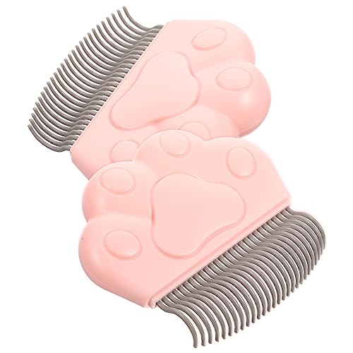 Happyyami Pet Grooming Tools Set 1 Deshedding Comb for Cats Cat and Dog Brush Curved Needle Easy Hair Removal