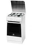 Indesit KN1G2S(W)/I S Cuisinière Cuisinière à gaz A Blanc four et cuisinière - Fours et cuisinières (Cuisinière, Blanc, Rotatif, Devant, Bas, Métal)