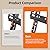 IWOBOARD 32 40 42 inch Fixed TV Monitor Wall Mount for LED LCD TVs & Monitor, Low Profile Small RV TV Mount, Easy Slim Flat Wall Bracket, Max VESA 200x200mm, 66lbs, Single Stud, Fit 19 24 42 inch