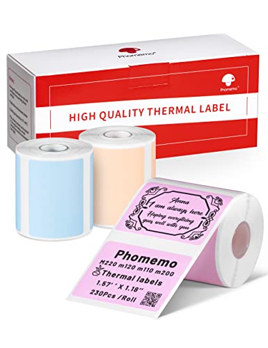 Phomemo Labels Thermal Color Label Review: A Deep Dive into 1.57'' x 1.18'' Square Stickers