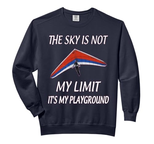 Funny Hang-gliding Skydiving Playground Gift Comfort Colors Adult Sweatshirt