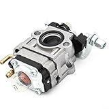 Homeponnew Vergaser für Rasentrimmer Zubehör mit 15 mm Lufteinlass und 17 mm Luftfilterdurchmesser für Motorsense 43 cc 52 cc