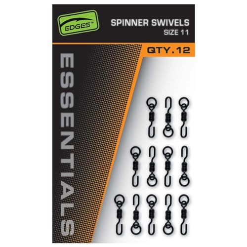 Fox Edges Spinner Swivel Sz 11-12 Wirbel, Angelzubehör zum Karpfenangeln, Karpfenwirbel