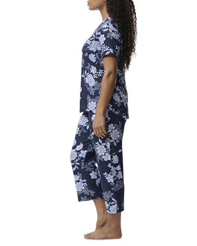 Image of Karen Neuburger Women's Short Sleeve Girlfriend Capri Pajama Set