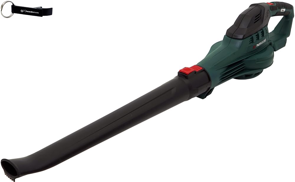 HEADNMORE Bundle Parkside - Soplador de hojas (20 V, 20 V, sin batería) + llavero HEADNMORE