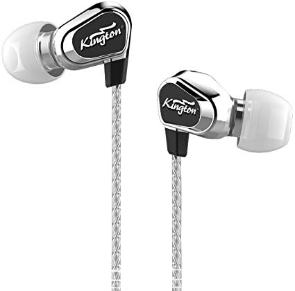 KINGTON Dual Dynamic Driver in-Ear Earphone, Super Bass Noise Isolation Wired Headphone with Earbuds Case