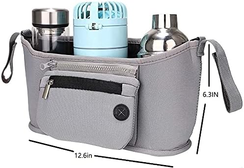 Miniatura 4 de Walker Basket - Andador plegable con soporte para tazas, bolsa de andador FUSHIDA, accesorios para ancianos, bolsa para silla de ruedas para
