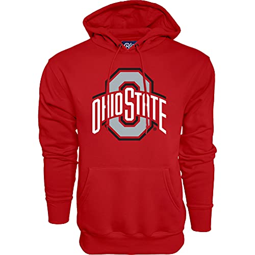 Blue 84 Men's Ohio State Buckeyes Hoodie Team Color Icon, Ohio State Buckeyes Red, Large