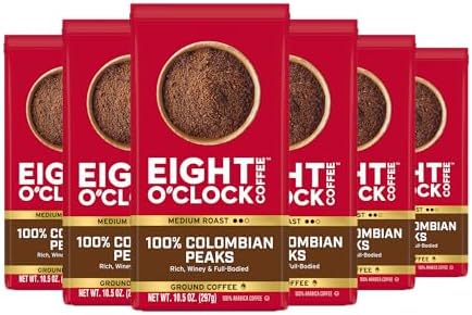 Amazon.com : Eight O'Clock Coffee 100% Colombian Peaks & Arabica ...