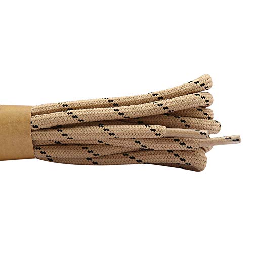 Image of Round Shoelace (2 Pair) Shoelaces for Hiking Shoes, Outdoor Walking Sneakers, Outdoor Hiking, Climbing, Basketball, Work Boot, Running, Sport Shoes