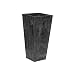ArtStone 35198.01 Ella Tall Planter, Black, 19.5-inch