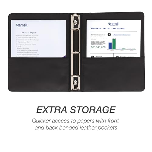 Classeur compact 1 pouce couverture rigide pour une organisation durable