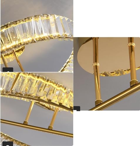 Plafonnier en cristal LED dimmable à intensité variable continue - 6