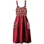 Floral Burgundy Red