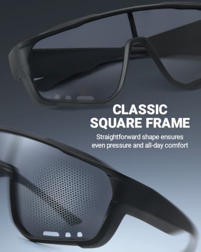 Image of Polarized Fit Over Sunglasses, UV400 For Driving Cycling Fishing | Lightweight 25g, Anti Glare Glasses