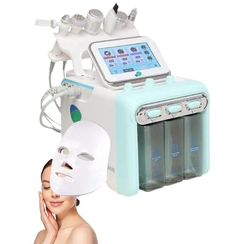 Máquina Hydrafacial 7 en 1, máquina de oxígeno, dispositivo de burbujas pequeñas, máquina de belleza, limpieza facial profunda, peeling