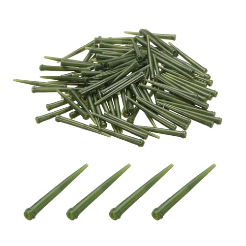 Agujas dispensadoras de adhesivo antiobstrucción con punta cónica de 2.36 pulgadas, 100 piezas