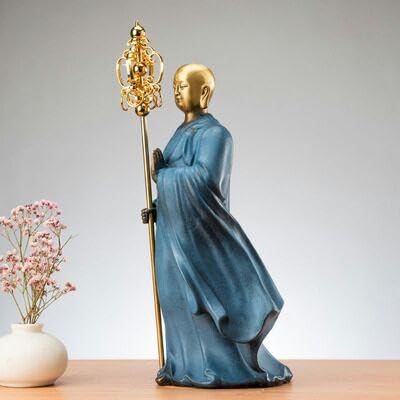 Amazon｜仏像 彩銅地蔵王菩薩仏像 純銅工芸品｜仏像 オンライン通販