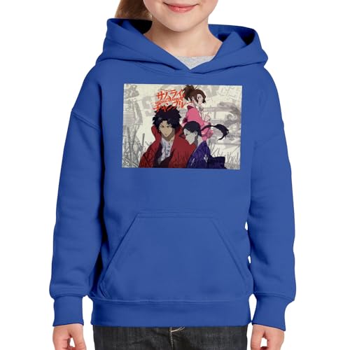 Sweat à capuche enfant Samourai Champloo manga en coton premium