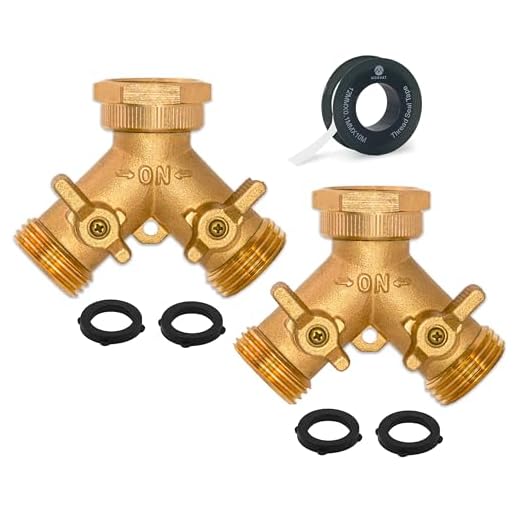 How does a pressure washer connect to water Morvat Heavy Duty 2 Way Y Splitter