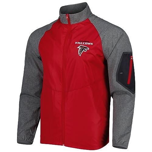 Image of Dunbrooke Men's NFL Hurricane Raglan Full-Zip Windbreaker Jacket
