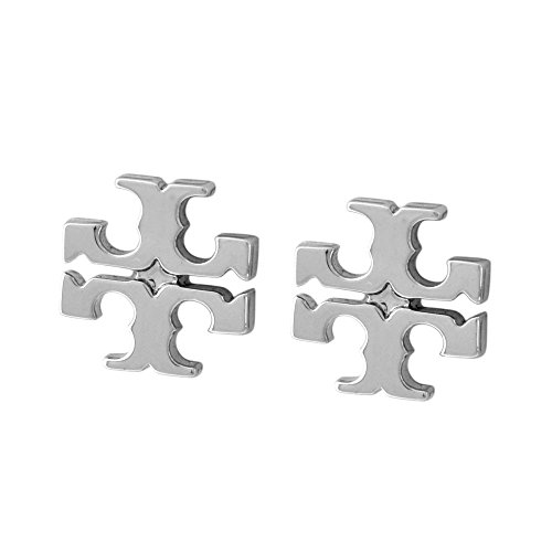 (�g���[ �o�[�`) TORY BURCH LOGO STUD EARRING �s�A�X #11165504 022 TORY SILVER ���s�A���i