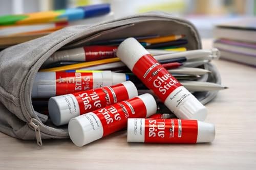 Image of Premium Glue Stick 15 Grams Pack Of 20 Pcs | Strong Quick Dry Clear Adhesive | Smooth Application Non-Toxic Glue Sticks | Ideal For School Craft Office And Paper Projects | Bulk Stationery Set