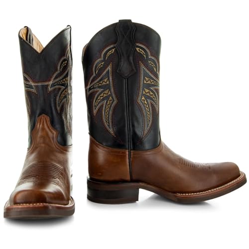 Image of Soto Boots Men's Square Toe Cowboy Boots H4002 | Riding Boots