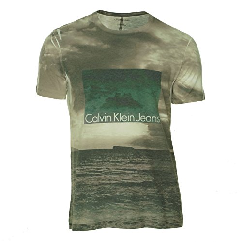 Calvin Klein Jeans Men's Beach Sublimation Crew Neck Tee