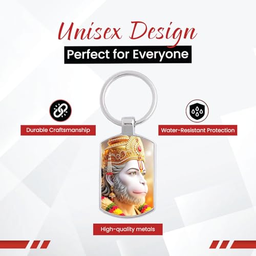 Image of Stylish Metal Keychains with Permanent Glossy Print - Inspirational Quotes & Spiritual Designs - Perfect Key chains for loved ones, Personal Use, Gifts & Return Gifts