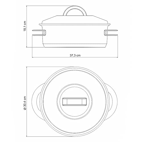 Caçarola Rasa Tramontina Solar 28 cm