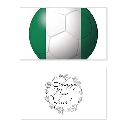 Tarjeta de fútbol de Nigeria: coleccionable conmemorativo con diseño de la bandera nacional