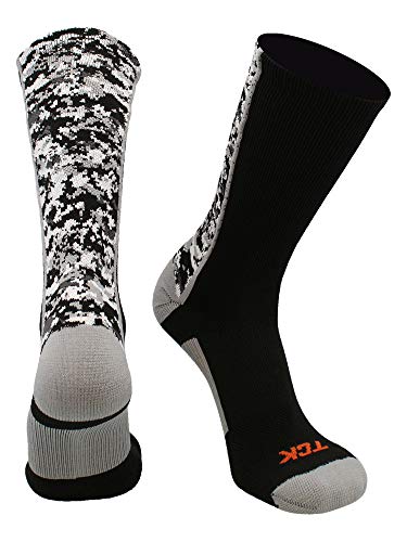 Image of TCK Athletic Crew Socks Digital Camo Football Basketball Lacrosse