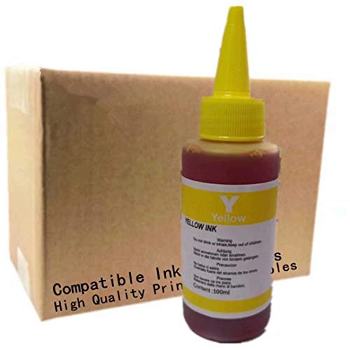 Printer Ink Dye Ink Black/Cyan/Magenta/Yellow Refill Ink Kits Suit For Eposn For Canon For Hp For Brother For Lexmark For Samsung For Dell For Kodak All Inkjet Printer (100Ml 1Set 4 Pcs) #TOP4