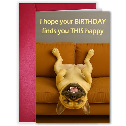 LoLoud Funny Birthday Card for Men Women Boy Girl, Hilarious and Cute Greeting Card for Friends, Family, Coworkers, Him, Her