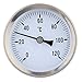 Vkospy Chauffage Eau Chaude Tuyau 120º Thermomètre en Acier Inoxydable bimétallique Tuyau résistant à la température de l'eau 63mm Dial Temp Gauge