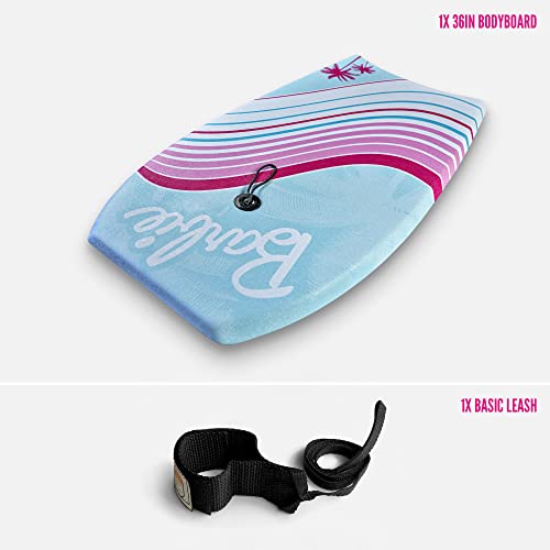 Barbie™ Signature 36in Bodyboard by Wavestorm | Graphic top Deck with high Density Slick Bottom | for Kids and Adults |Foam Construction with Accessories |,Light Blue - Thumbnail 6