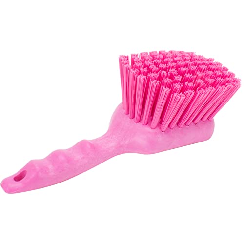 SPARTA 40541EC26 Plastic Scrub Brush Utility Brush Kitchen Brush With Hanging Hole For Cleaning 8 Inches Pink