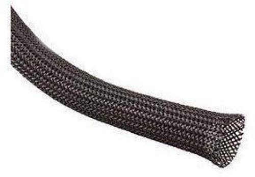 Techflex CCP1.50BK25 Flexo Clean Cut 1 1/2-Inch Braided Cable Sleeve, Black - 10 Feet
