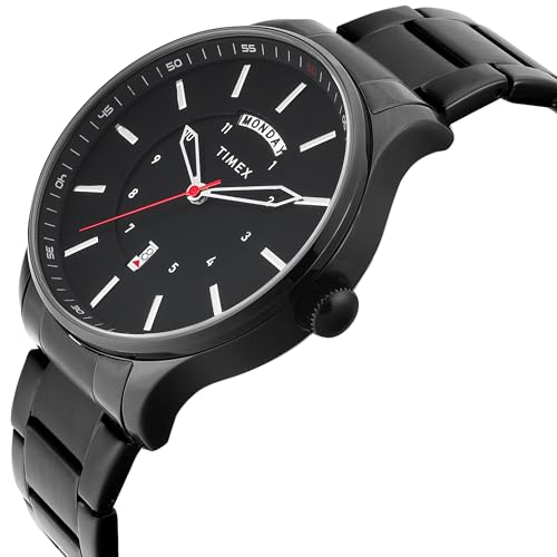 Image of TIMEX Black Round Dial Analog Men's Watch - TWEG29301