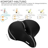 DAWAY C30 Übergroßer bequemer Fahrradsattel & Ersatzsitz - Extra breiter Fahrrad Sattel für...