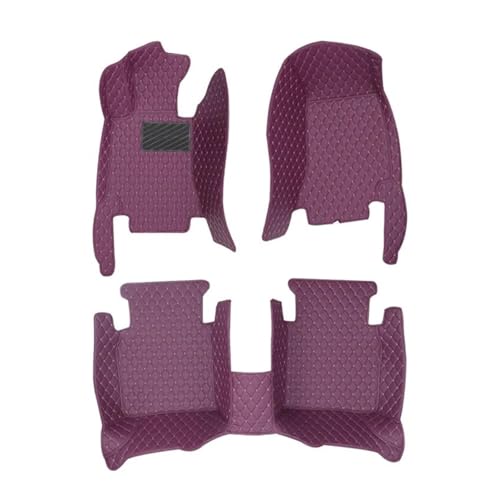 Tapis de sol antidérapant pour BMW X5 F15 étanche couleur violet
