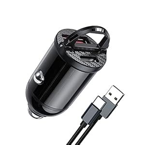 Cargador de coche dual QC3.0, 36W adaptador de cargador de coche rápido para teléfono,carga rápida,12V/24V,carga rápida,cargador de encendedor de cigarrillos,pantalla de voltaje para iPhone,Pad,Galaxy