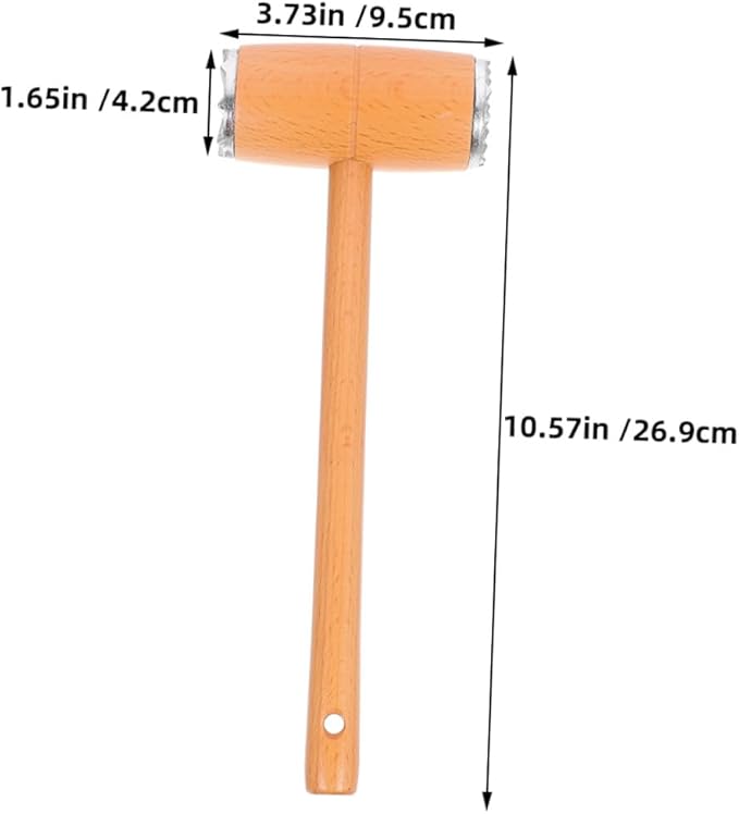 Martillo Ablandador de Carne Madera 2 Piezas VALICLUD miniatura 3
