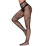 JELID Strumpfhose mädchen, Pentagramm-Strümpfe, 2 Untersocken, schwarz, Einheitsgröße,Strumpfhose Damen