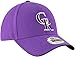 New Era Unisex-Adult MLB The League 9FORTY Alternate Primary Logo Adjustable Hat Cap One Size Fits All - Colorado Rockies Purple