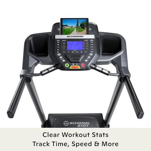 Schwinn 510T Cinta de Correr Plegable con Velocidad hasta 16 km/h, Inclinación 0–10%, Bluetooth FTMS, SoftTrak™, SoftDrop™ y 16 Programas en Consola - imagen 6